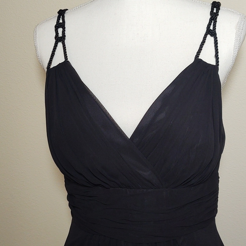 Dusk Collection Women's Black Chiffon Party/Prom Dress